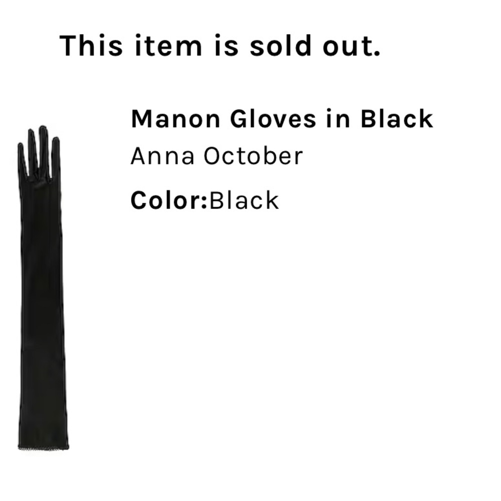 Black gloves by Anna October